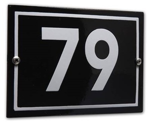 Uniek naambord met- of zonder huisnummer
