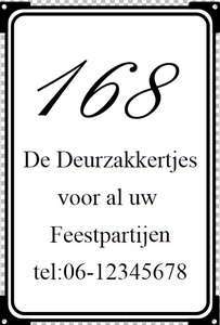 Emaille naamplaten met huisnummer